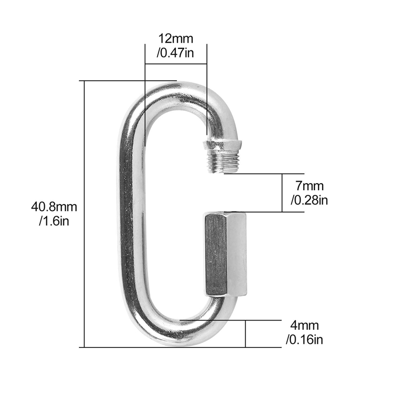 12 Adet Hızlı Bağlantı 4MM Pas - Chain Quick Link incelemesi ve fiyatı