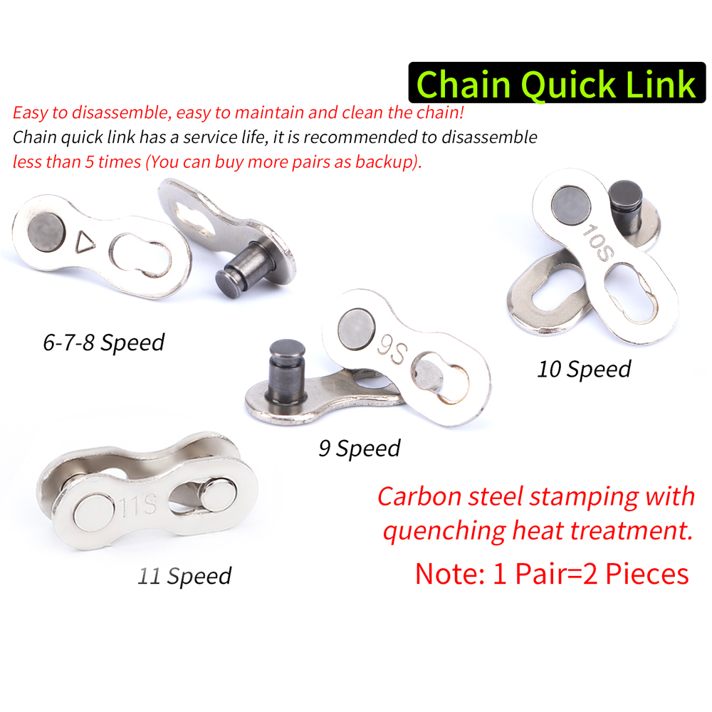 5 çift bisiklet zinciri hızlı  - Chain Quick Link incelemesi ve fiyatı